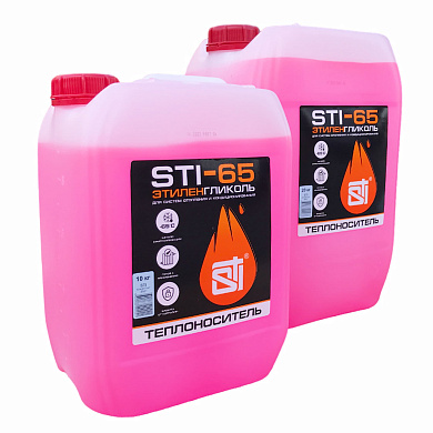 Теплоноситель (антифриз) STI этиленгликоль (-65°C) 20 кг.
